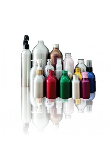 Aluminum cosmetic bottles